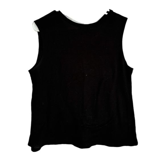 Zutter Black "Adventure Awaits" Sleeveless Top, Large, Pre-owned - Picture 3 of 4